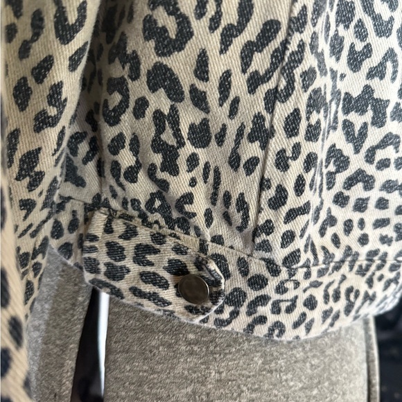 Leopard Print Jean Jacket for Women - Picture 7 of 7